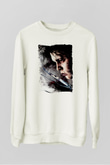 Edward Scissorhands Beyaz Unisex  Sweatshirt