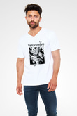 Edward Scissorhands Beyaz Unisex  V Yaka Tişört