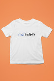 Einstein Baskılı Beyaz Unisex Çocuk Tişört