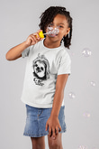 Einstein Baskılı Beyaz Unisex Çocuk Tişört