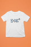 Einstein Baskılı Beyaz Unisex Çocuk Tişört