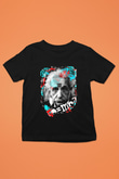 Einstein Baskılı Siyah Unisex Çocuk Tişört