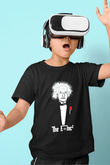 Einstein Baskılı Siyah Unisex Çocuk Tişört