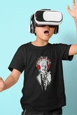 Einstein Baskılı Siyah Unisex Çocuk Tişört
