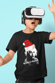Einstein Baskılı Siyah Unisex Çocuk Tişört