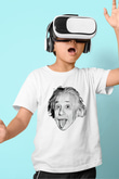 Einstein Beyaz Unisex Çocuk Tişört