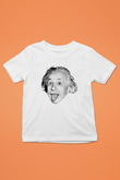 Einstein Beyaz Unisex Çocuk Tişört