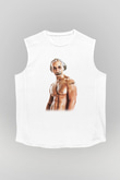 Einstein Beyaz Unisex Kolsuz Tişört