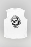 Einstein Beyaz Unisex Kolsuz Tişört