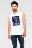 Einstein Beyaz Unisex Kolsuz Tişört