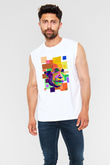 Einstein Beyaz Unisex Kolsuz Tişört