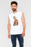 Einstein Beyaz Unisex Kolsuz Tişört