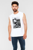 Einstein Beyaz Unisex Kolsuz Tişört