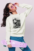 Einstein Beyaz Unisex Sweatshirt