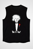 Einstein Siyah Unisex Kolsuz Tişört
