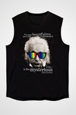 Einstein Siyah Unisex Kolsuz Tişört
