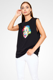 Einstein Siyah Unisex Kolsuz Tişört
