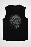 Einstein Siyah Unisex Kolsuz Tişört