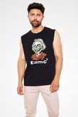 Einstein Siyah Unisex Kolsuz Tişört