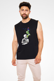 Einstein Siyah Unisex Kolsuz Tişört