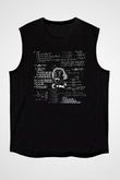 Einstein Siyah Unisex Kolsuz Tişört