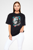 Einstein Siyah Unisex Oversize Tişört T-Shirt