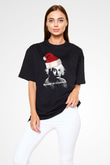 Einstein Siyah Unisex Oversize Tişört T-Shirt