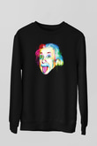 Einstein Siyah Unisex Sweatshirt
