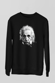 Einstein Siyah Unisex Sweatshirt
