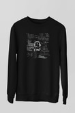 Einstein Siyah Unisex Sweatshirt