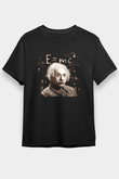 Einstein Siyah Unisex Tişört T-Shirt - TişörtFabrikası