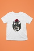 Ejderha Baskılı Beyaz Unisex Beyaz Çocuk Tişört - Tshirt