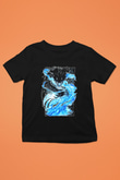 Ejderha Baskılı Unisex Siyah Çocuk Tişört - Tshirt