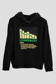 Ekonomist Siyah Unisex Kapüşonlu Sweatshirt