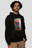 Ekspresyonizm Siyah Unisex Hoodie