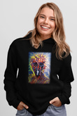 Ekspresyonizm Siyah Unisex Hoodie