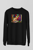Ekspresyonizm Siyah Unisex Sweatshirt