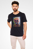 Ekspresyonizm Siyah Unisex Tişört T-Shirt - TişörtFabrikası