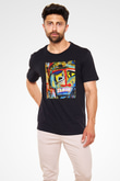 Ekspresyonizm Siyah Unisex Tişört T-Shirt - TişörtFabrikası