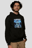 Ektomorf Baskılı Unisex Siyah Hoodie