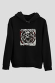 Ektomorf Baskılı Unisex Siyah Hoodie