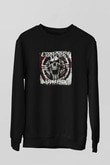 Ektomorf Baskılı Unisex Siyah Sweatshirt