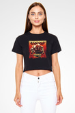 Ektomorf Siyah Crop Top Tişört