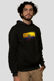 Ekvador - Ecuador Bayrağı Baskılı Unisex Siyah Hoodie