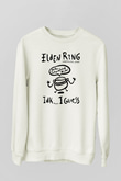 Elden Ring Baskılı Beyaz Unisex Sweatshirt