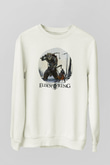 Elden Ring Baskılı Beyaz Unisex Sweatshirt