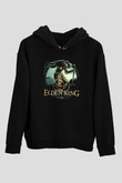 Elden Ring Baskılı Unisex Siyah Kapüşonlu Sweatshirt