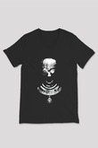 Elden Ring Baskılı Unisex Siyah V Yaka Tişört - Tshirt