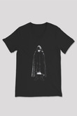 Elden Ring Baskılı Unisex Siyah V Yaka Tişört - Tshirt