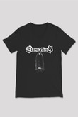 Elden Ring Baskılı Unisex Siyah V Yaka Tişört - Tshirt